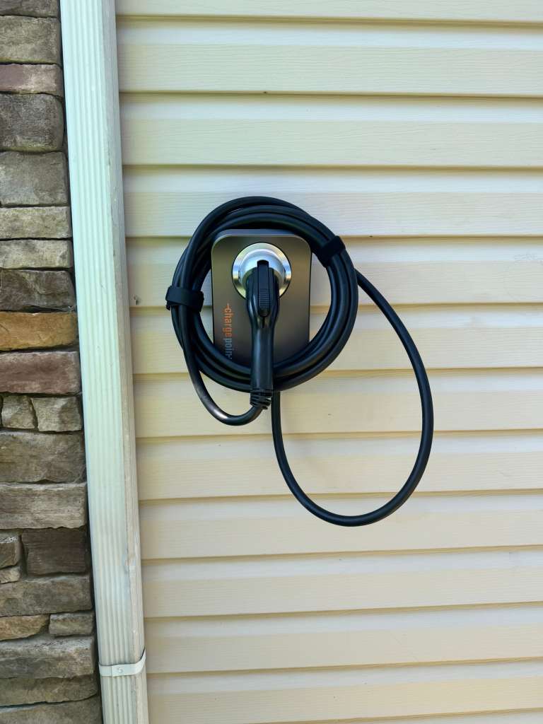 EV charger exterior mount