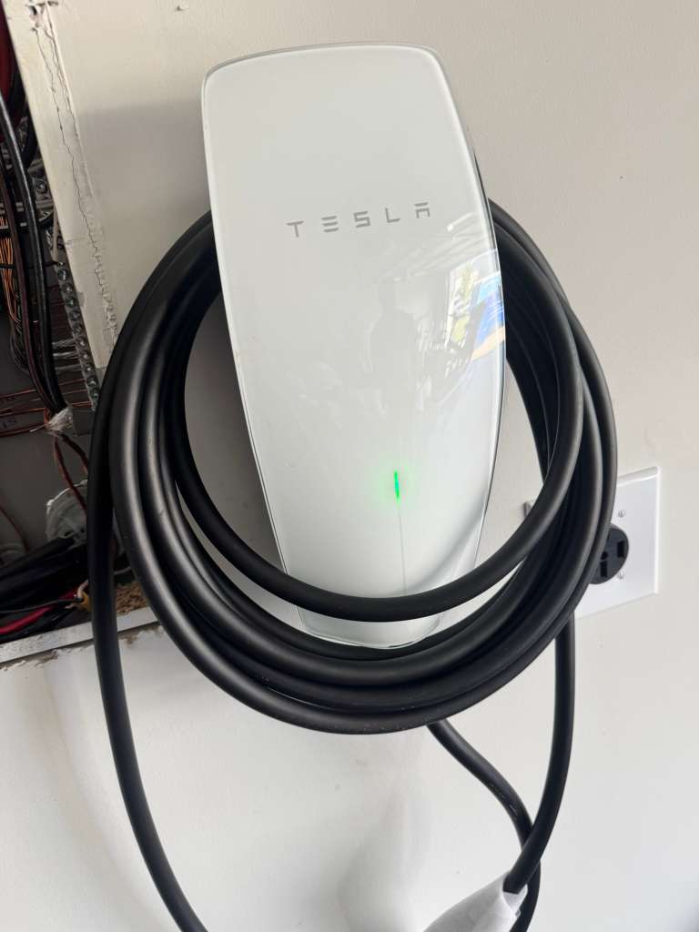 EV charger exterior install